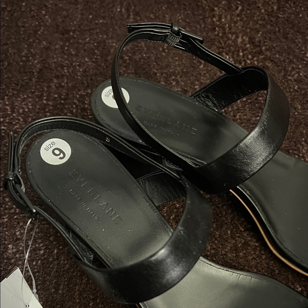 Everlane Leather Black Women's Sandals - Picture 3 of 3
